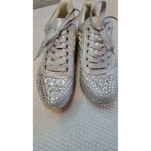 Women's Steve Madden Fancy Embellished Carissa Sneakers Shoes (Size 8)‎